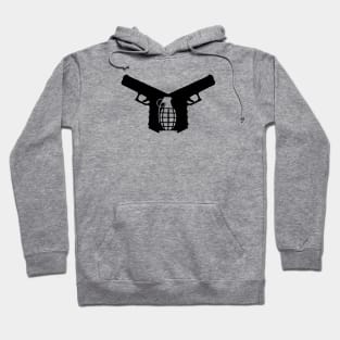 Crossed Guns Logo Hoodie